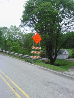That isn't what you like to see. I wonder just how "closed" the road is.