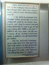 Letter displayed at the narional railway museum.